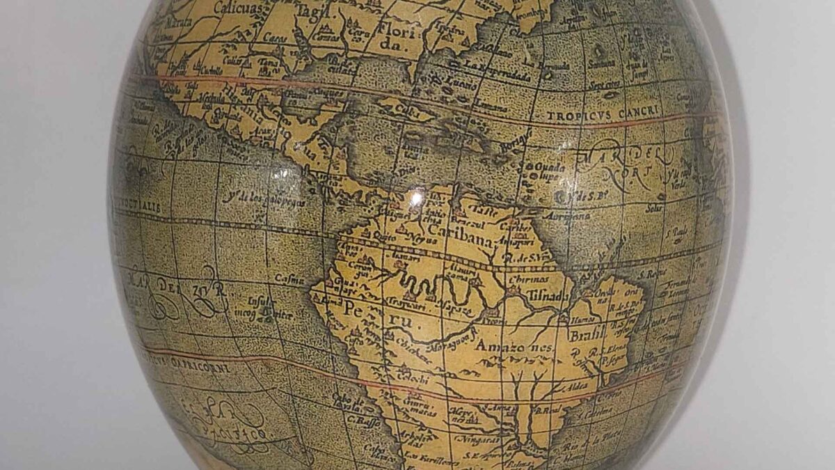 Oldest Globe of New World Carved on Ostrich Eggs?